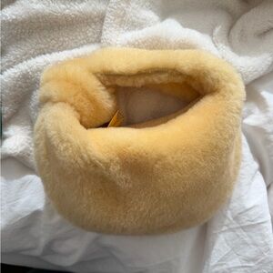 Bottega Veneta Yellow Shearling Bag